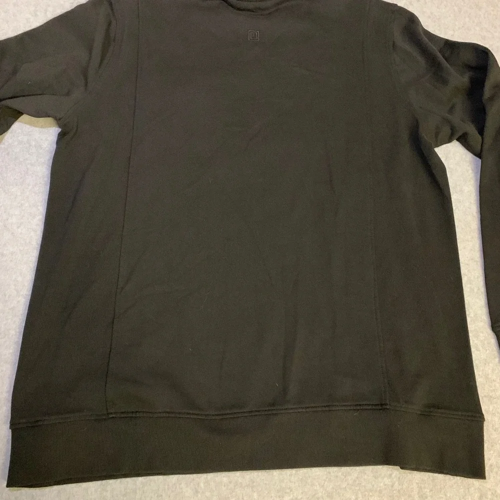 5.11 Tactical Sweatshirt Mens‎ 2XL Black Chest Pocket Crewneck Fleece Lined